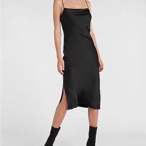 Express Black Midi Dress